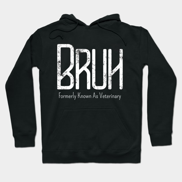 Mens Bruh Formerly Known As Veterinary Meme Funny Saying Broh Hoodie by click2print